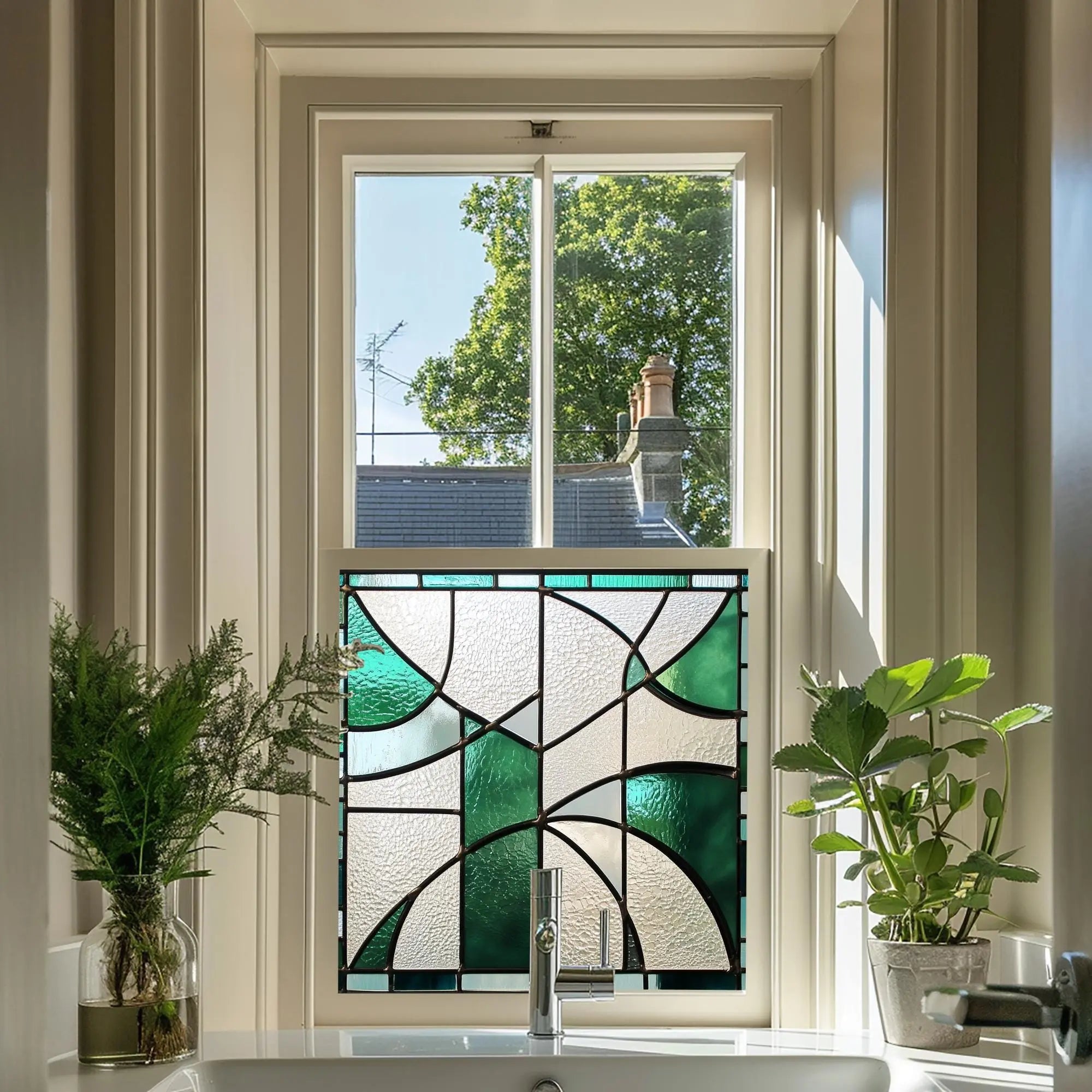 Lizzanello Privacy Stained Glass Window Film Creative Windows