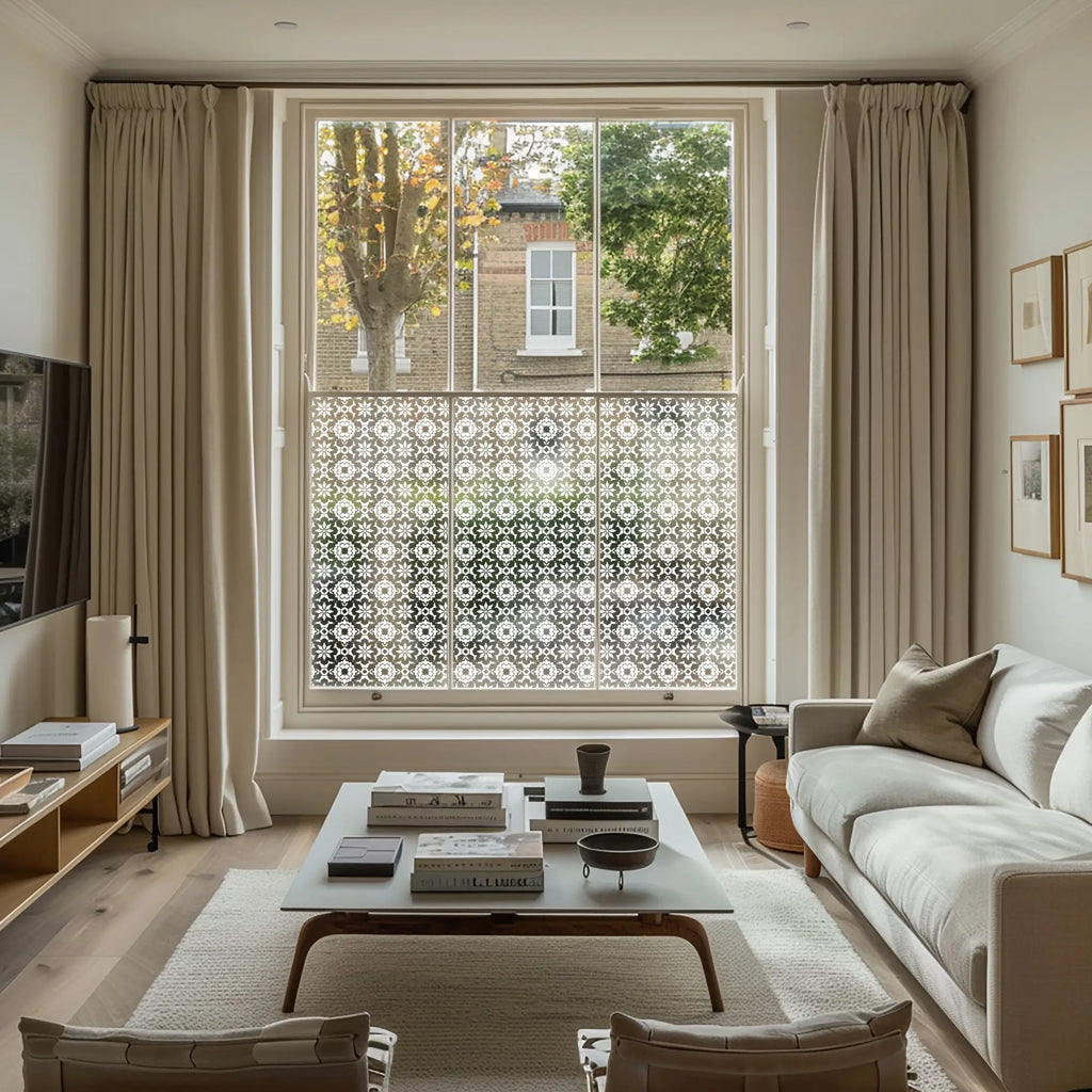 Alezio Frosted Privacy Patterned Window Film Creative Windows