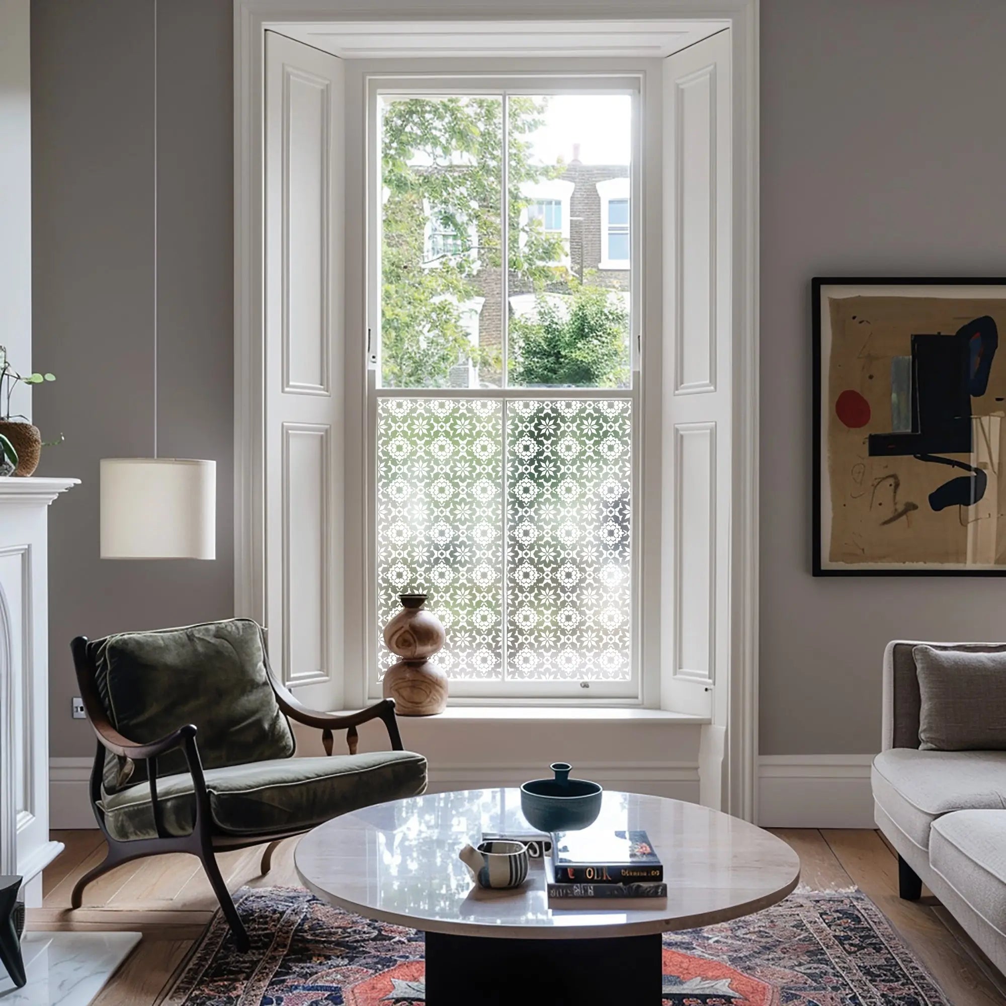 Alezio Frosted Privacy Patterned Window Film Creative Windows