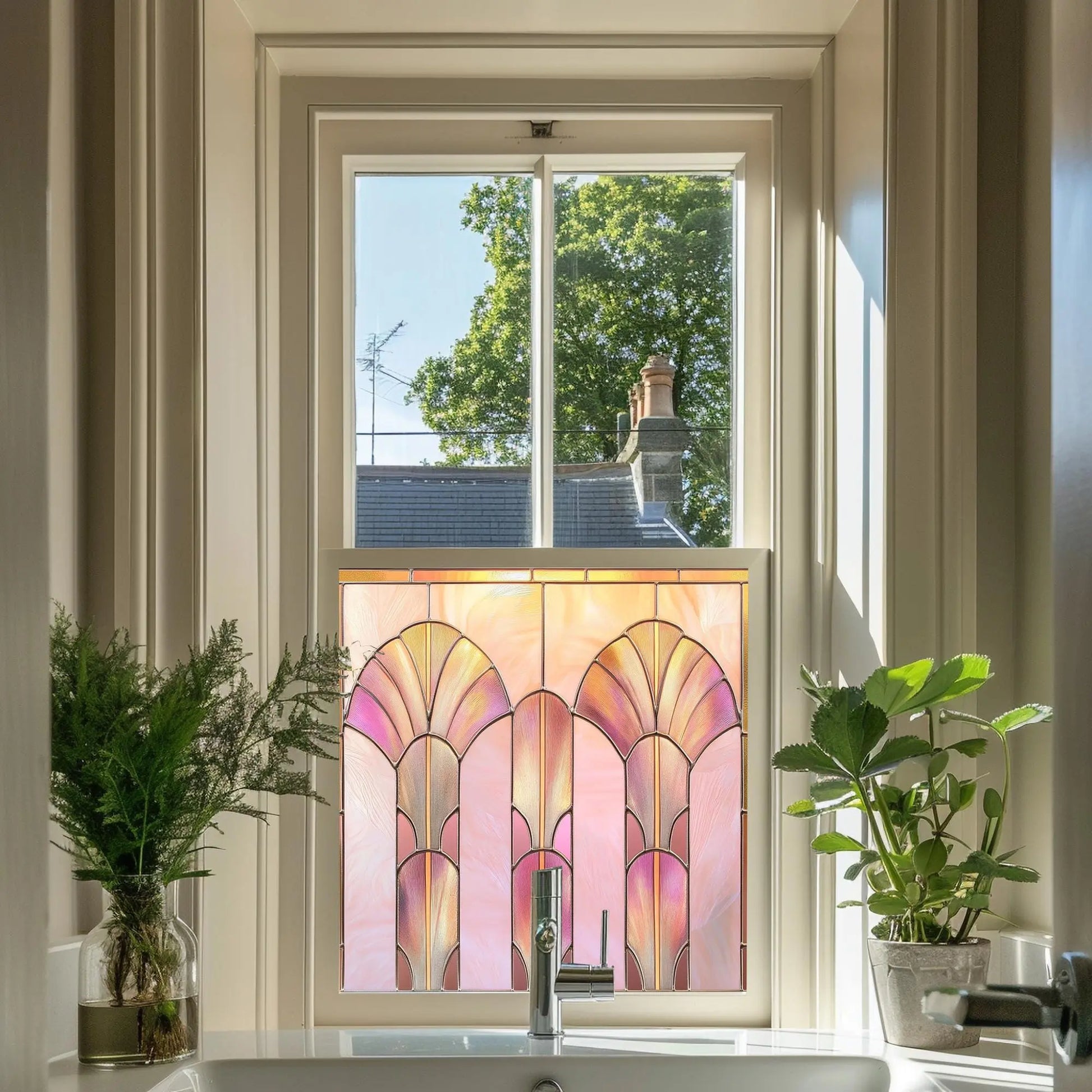 Sulbiate Privacy Stained Glass Window Film Creative Windows