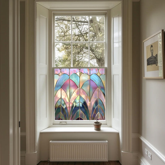 Art Deco Window Film, Privacy Window Film, Window Film, Decorative Window Film, Patterned Window Film, Coloured Window Film, Stained Glass Creative Windows