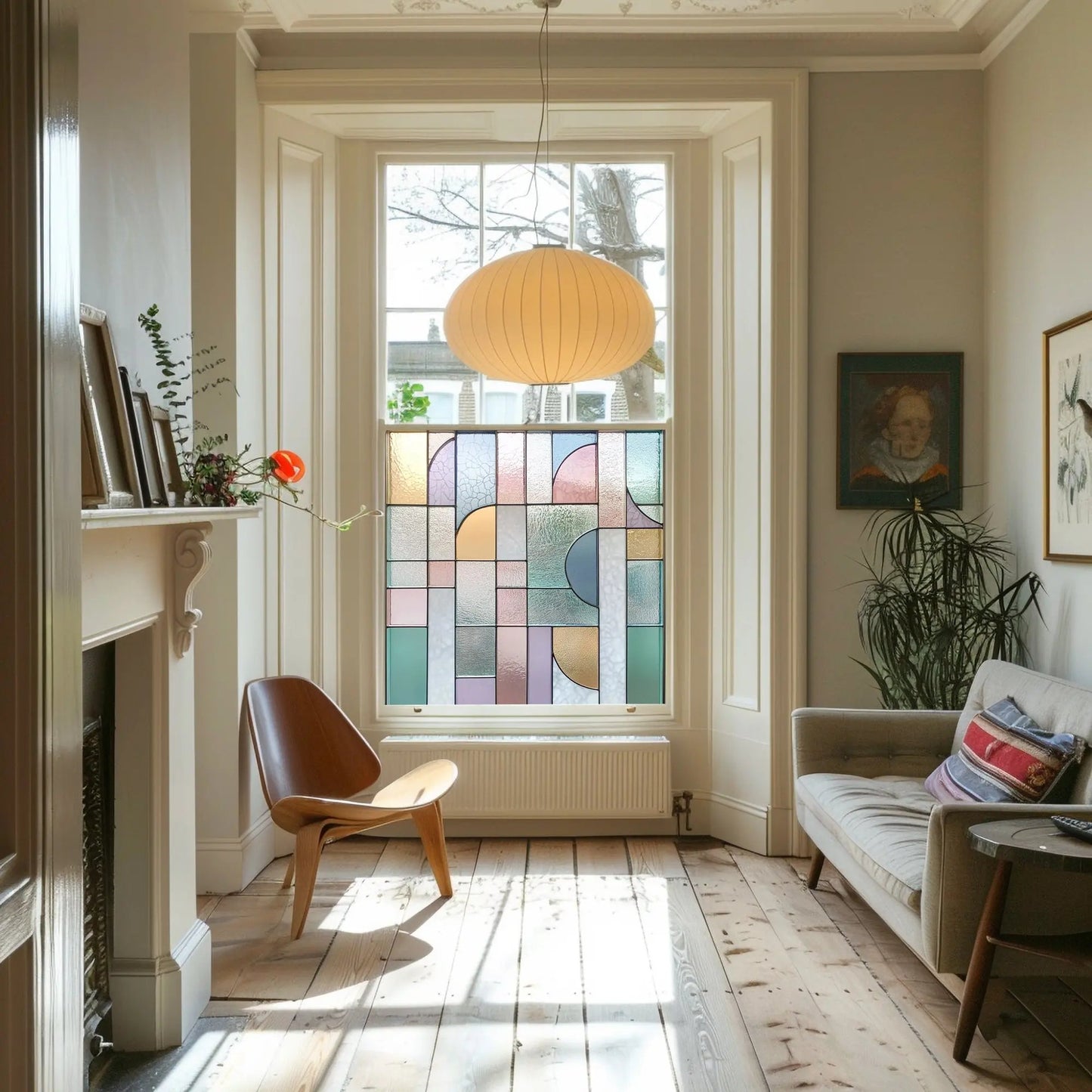 Cusino Stained Glass Privacy Window Film Creative Windows