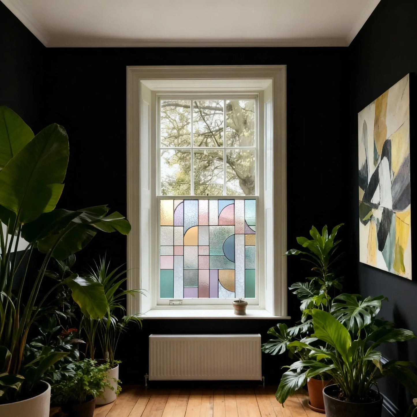 Cusino Stained Glass Privacy Window Film Creative Windows