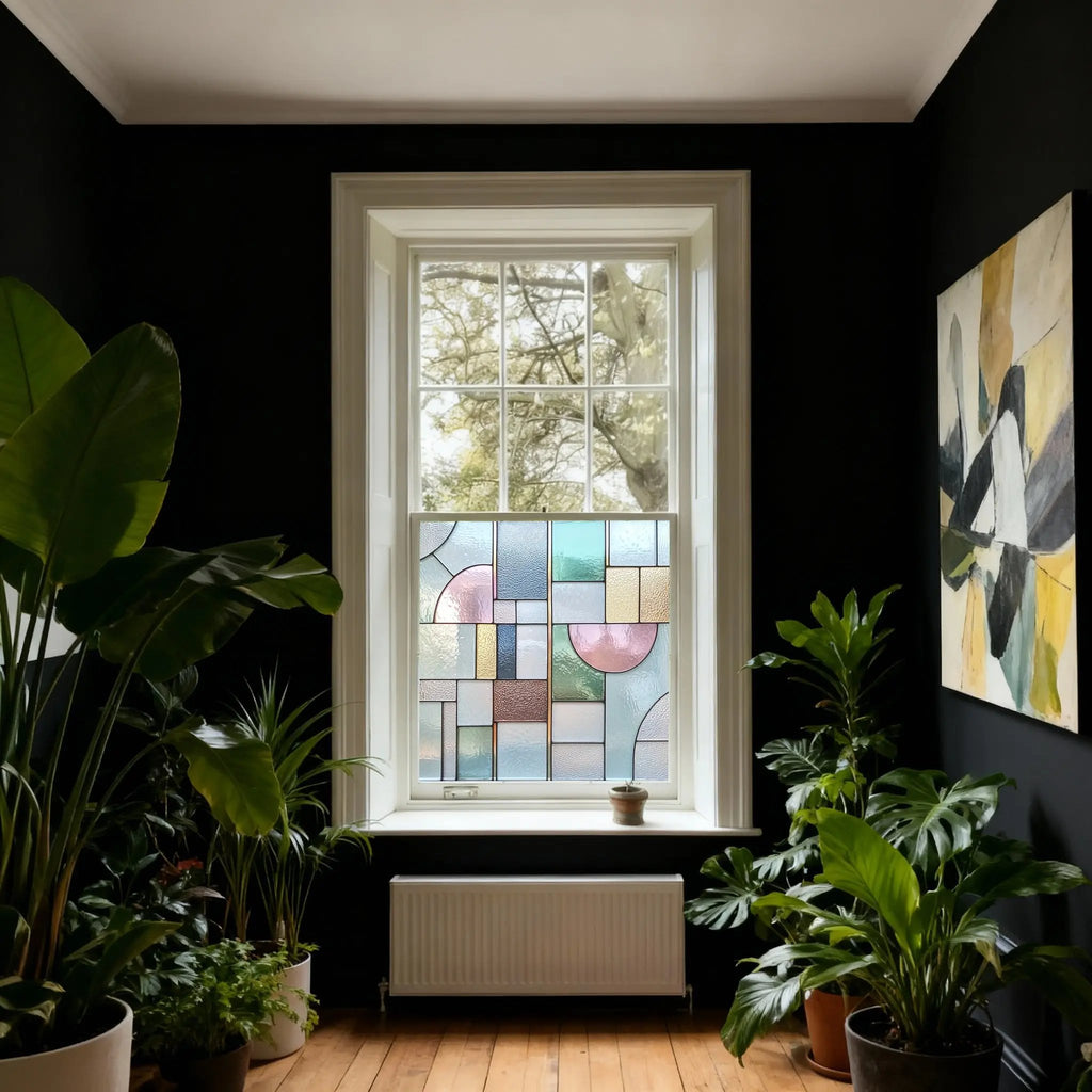 Cusio Privacy Stained Glass Window Film Creative Windows