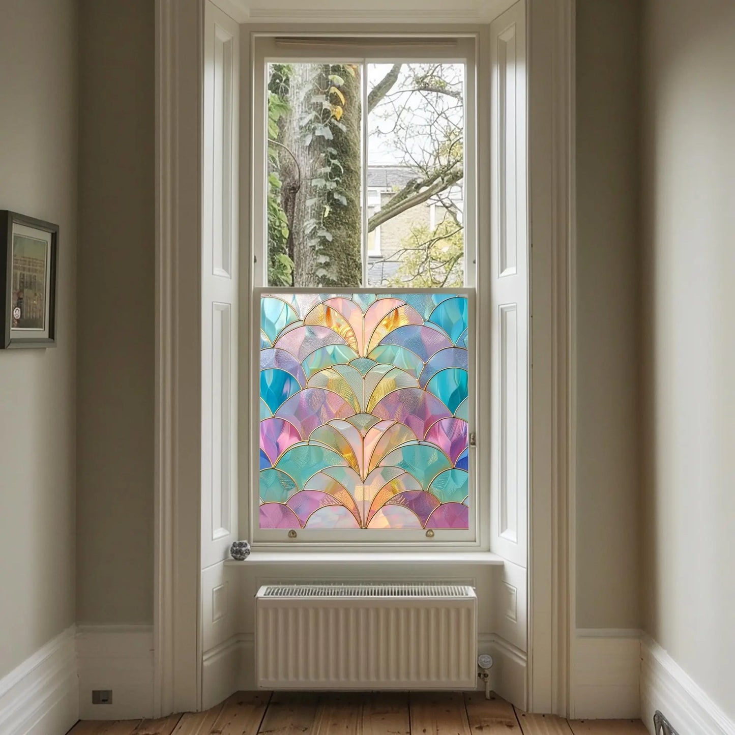 Apollosa Stained Glass Privacy Window Film Creative Windows