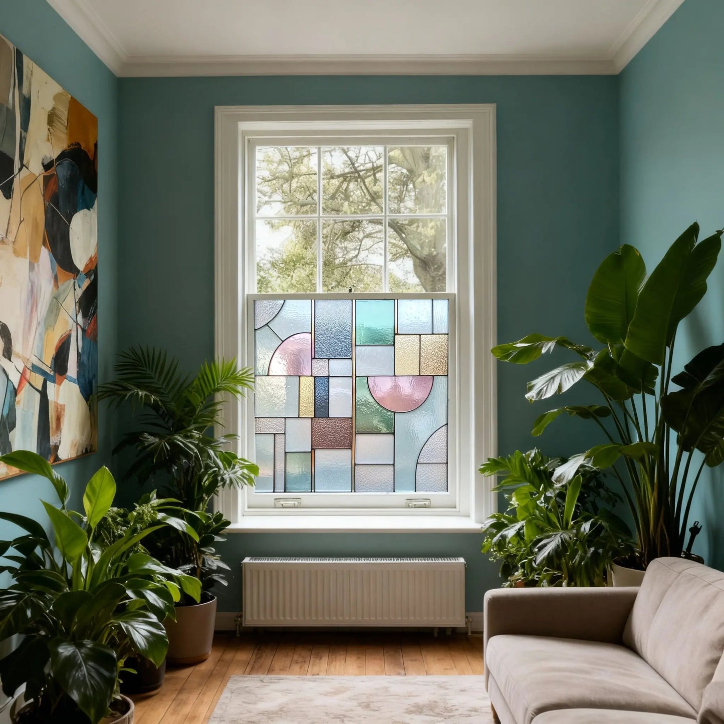 Cusio Privacy Stained Glass Window Film Creative Windows