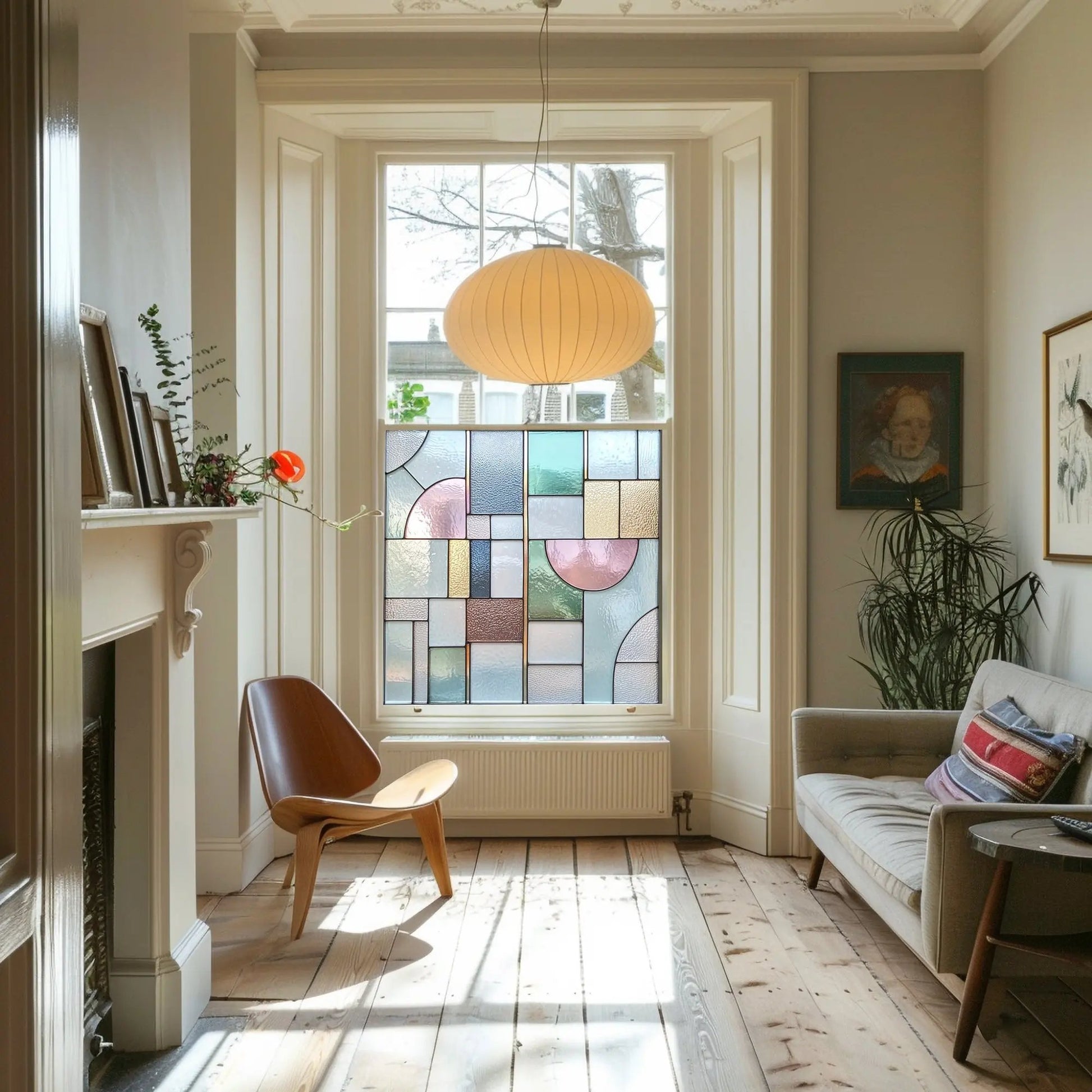 Cusio Privacy Stained Glass Window Film Creative Windows