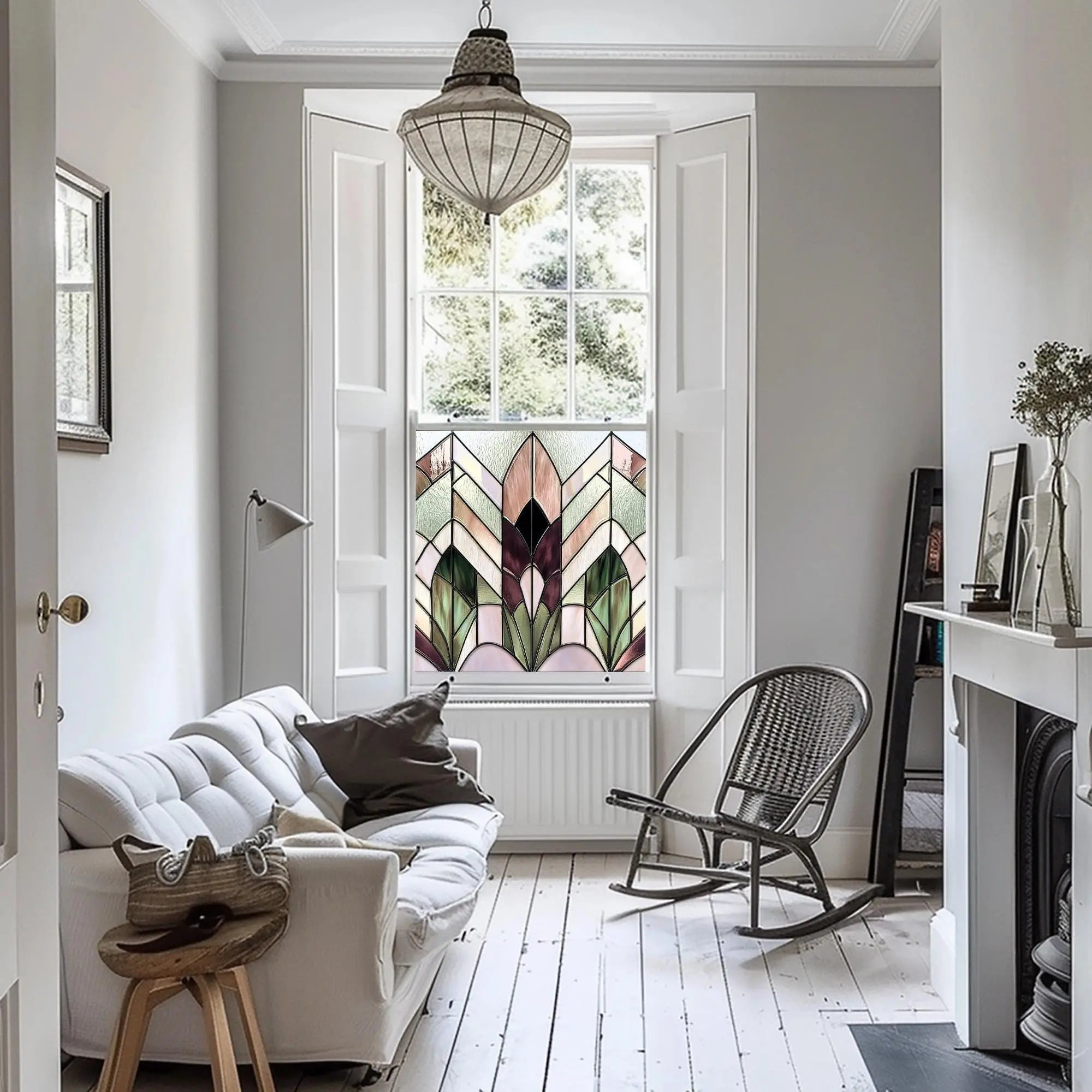 Mieres Stained Glass Privacy Window Film Creative Windows