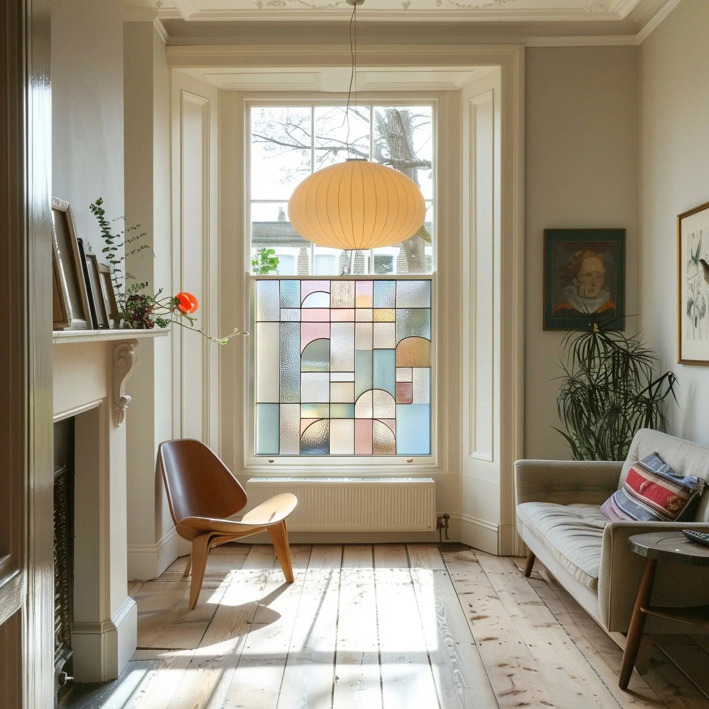 Cutigliano Stained Glass Privacy Window Film Creative Windows