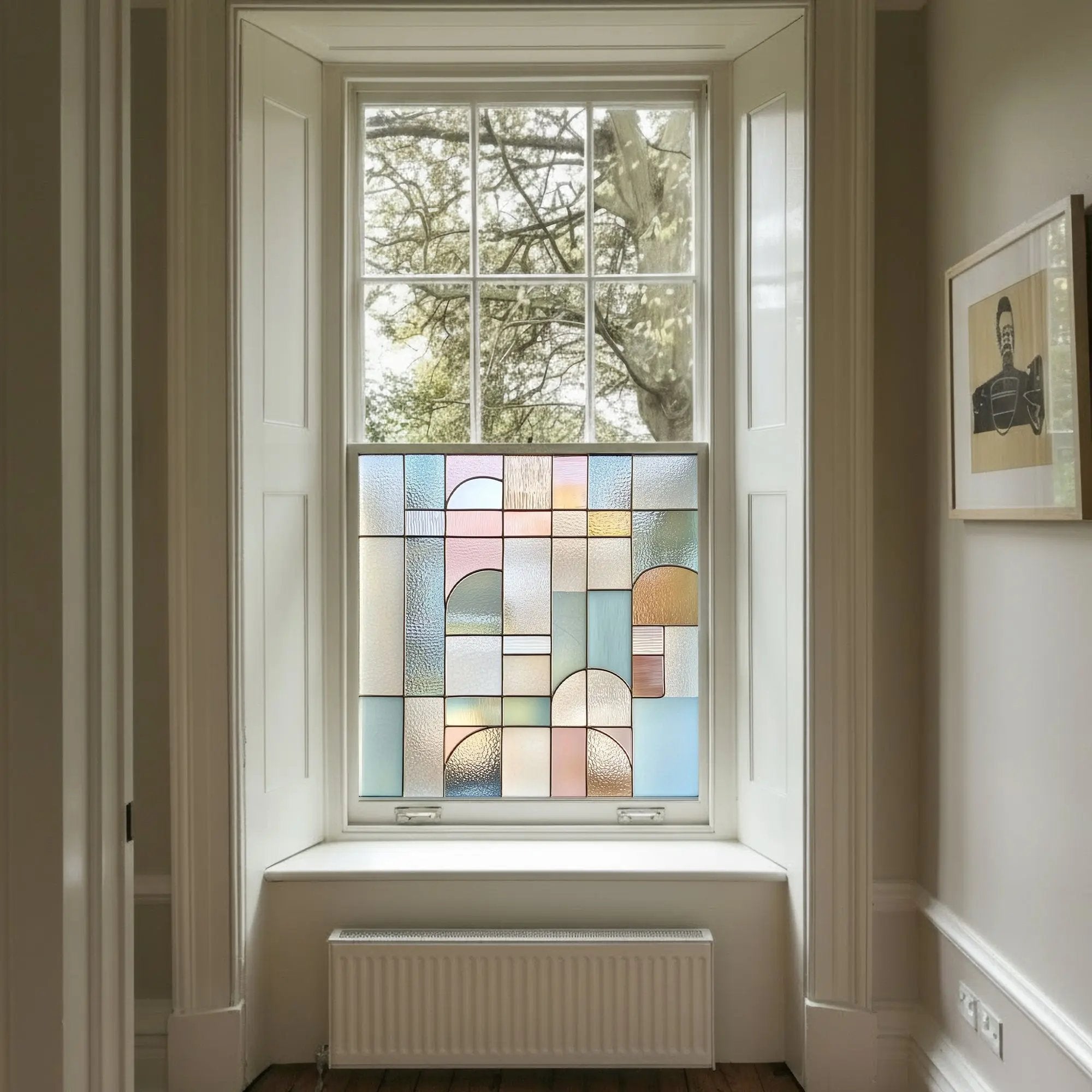 Cutigliano Stained Glass Privacy Window Film Creative Windows