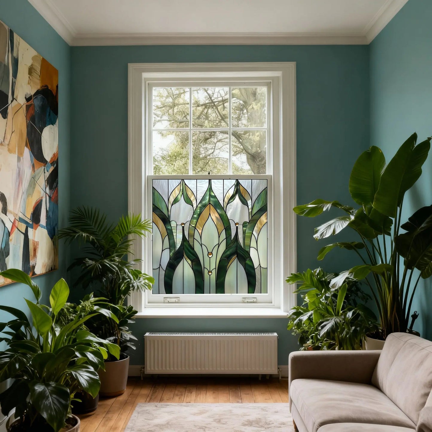 Cutro Stained Glass Privacy Window Film Creative Windows