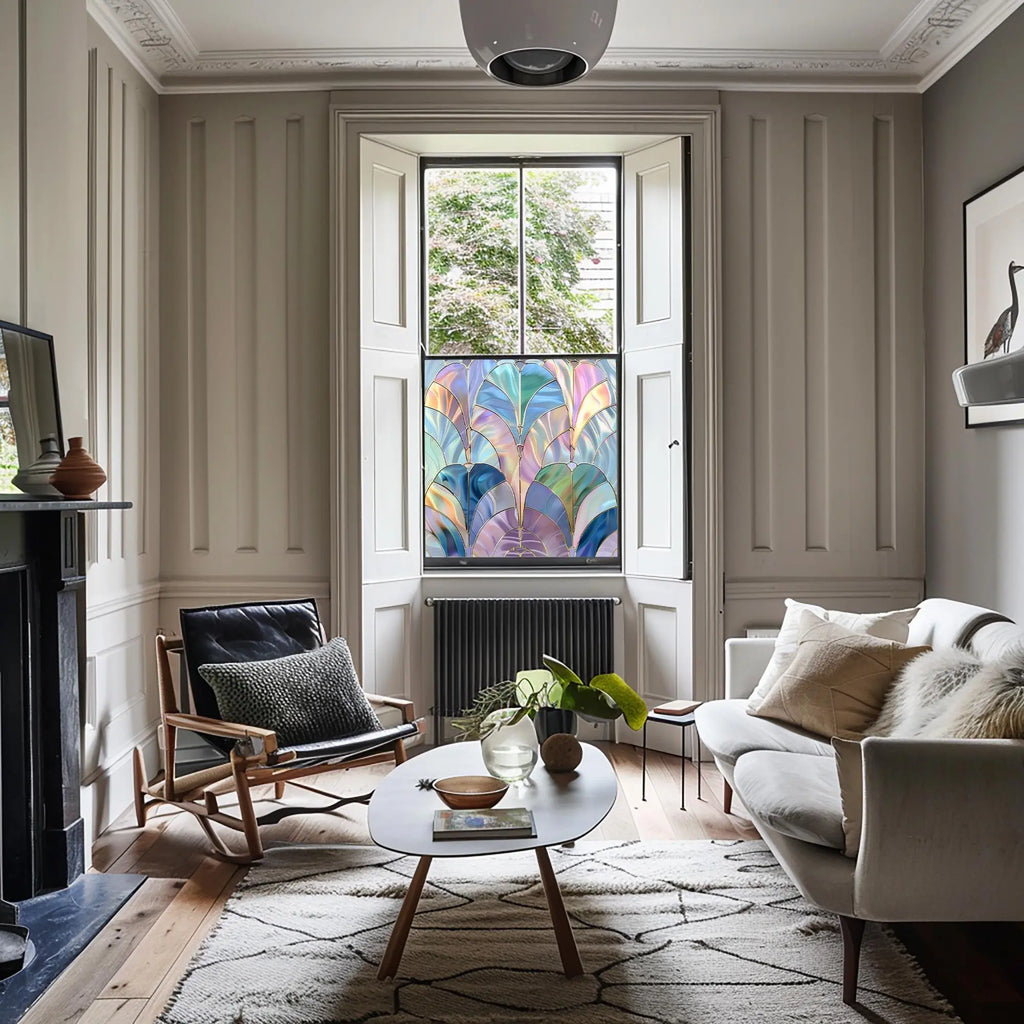 Travesio Privacy Stained Glass Window Film Creative Windows