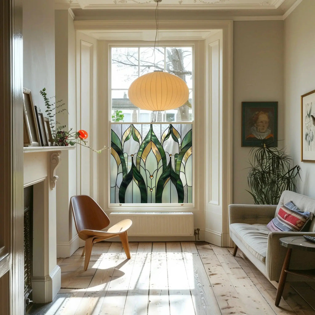 Cutro Stained Glass Privacy Window Film Creative Windows