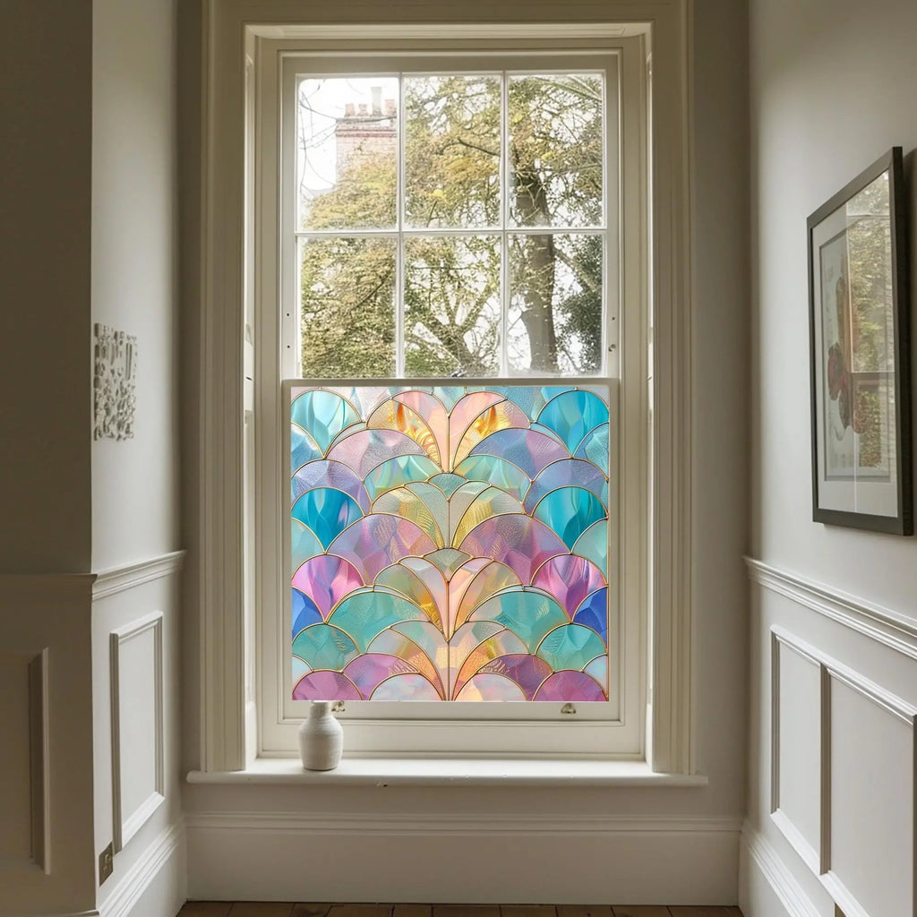 Apollosa Stained Glass Privacy Window Film Creative Windows