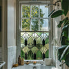 Green Window Film, Privacy Window Film, Art Deco Window Film, Decorative Window Film, Front Door Window Film, Stained Glass Window Film Creative Windows