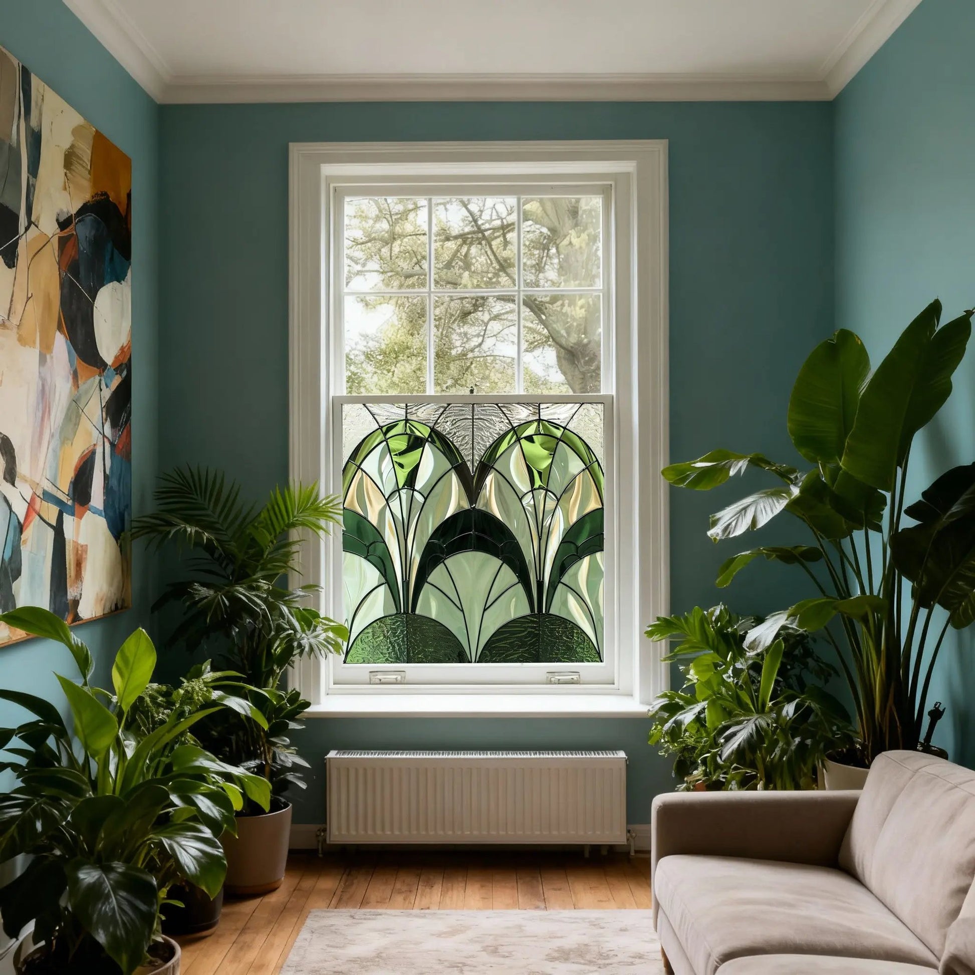 Cutrofiano Stained Glass Privacy Window Film Creative Windows