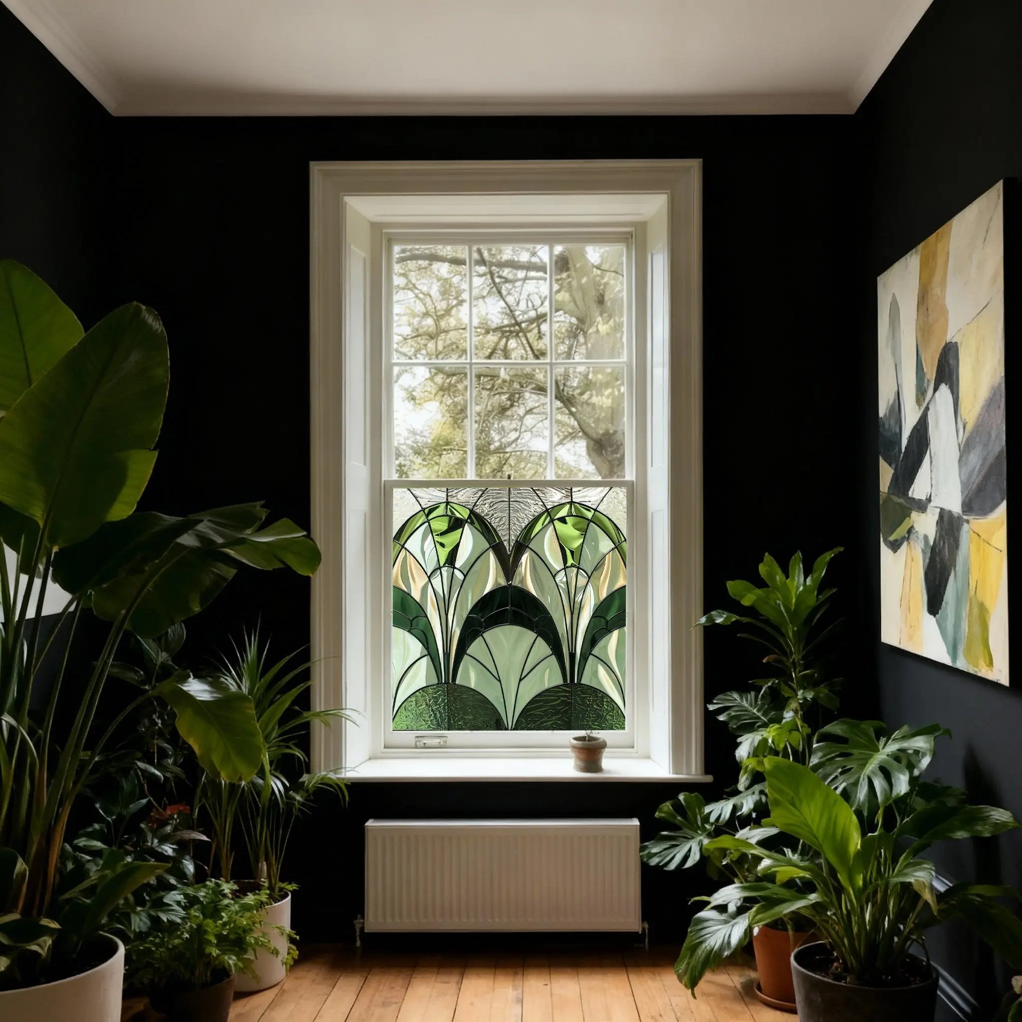 Cutrofiano Stained Glass Privacy Window Film Creative Windows