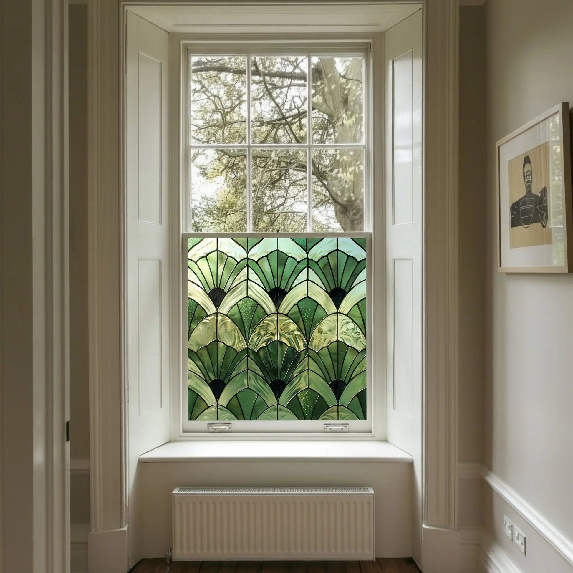 Cuvio Stained Glass Privacy Window Film Creative Windows