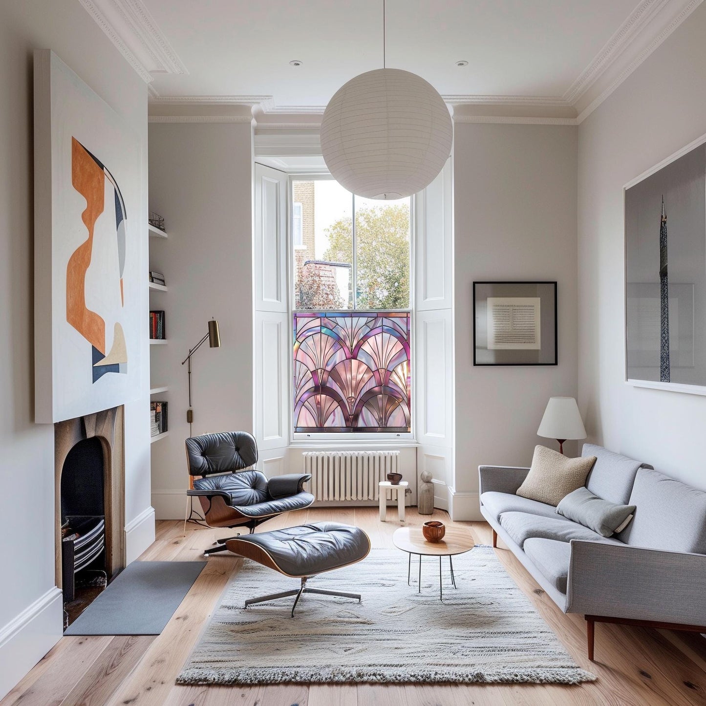 Window Film, Privacy Window Film, Art Deco Window Film, Decorative Window Film, Window, Front Door Window Film, Stained Glass Window Film Creative Windows