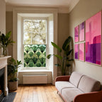 Cuvio Stained Glass Privacy Window Film Creative Windows