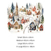 Double-Sided Christmas Window Sticker: Reusable Winter Scene Decal Creative Windows
