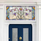 Cusago Art Nouveau Floral Transom Window Film Creative Windows