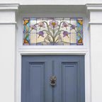 Cusago Art Nouveau Floral Transom Window Film Creative Windows