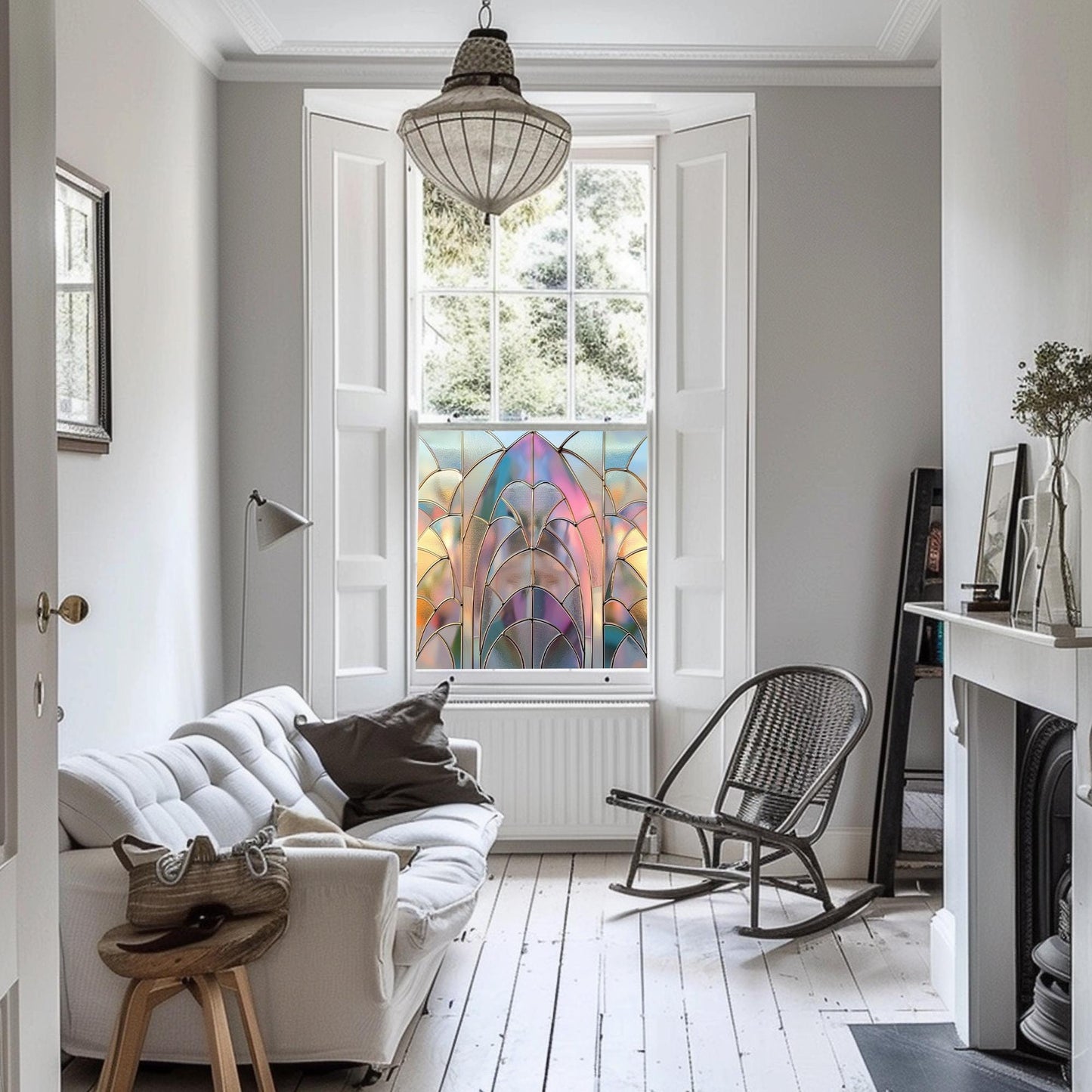 Window Film, Privacy Window Film, Art Deco Window Film, Decorative Window Film, Window, Coloured Window Film, Stained Glass Window Film Creative Windows