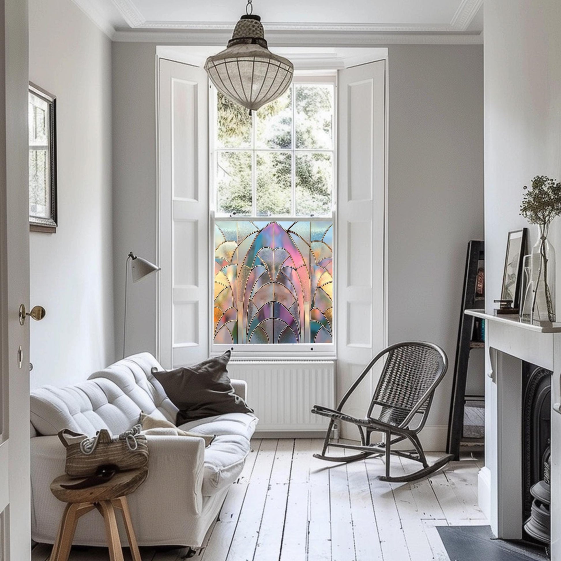 Window Film, Privacy Window Film, Art Deco Window Film, Decorative Window Film, Window, Coloured Window Film, Stained Glass Window Film Creative Windows