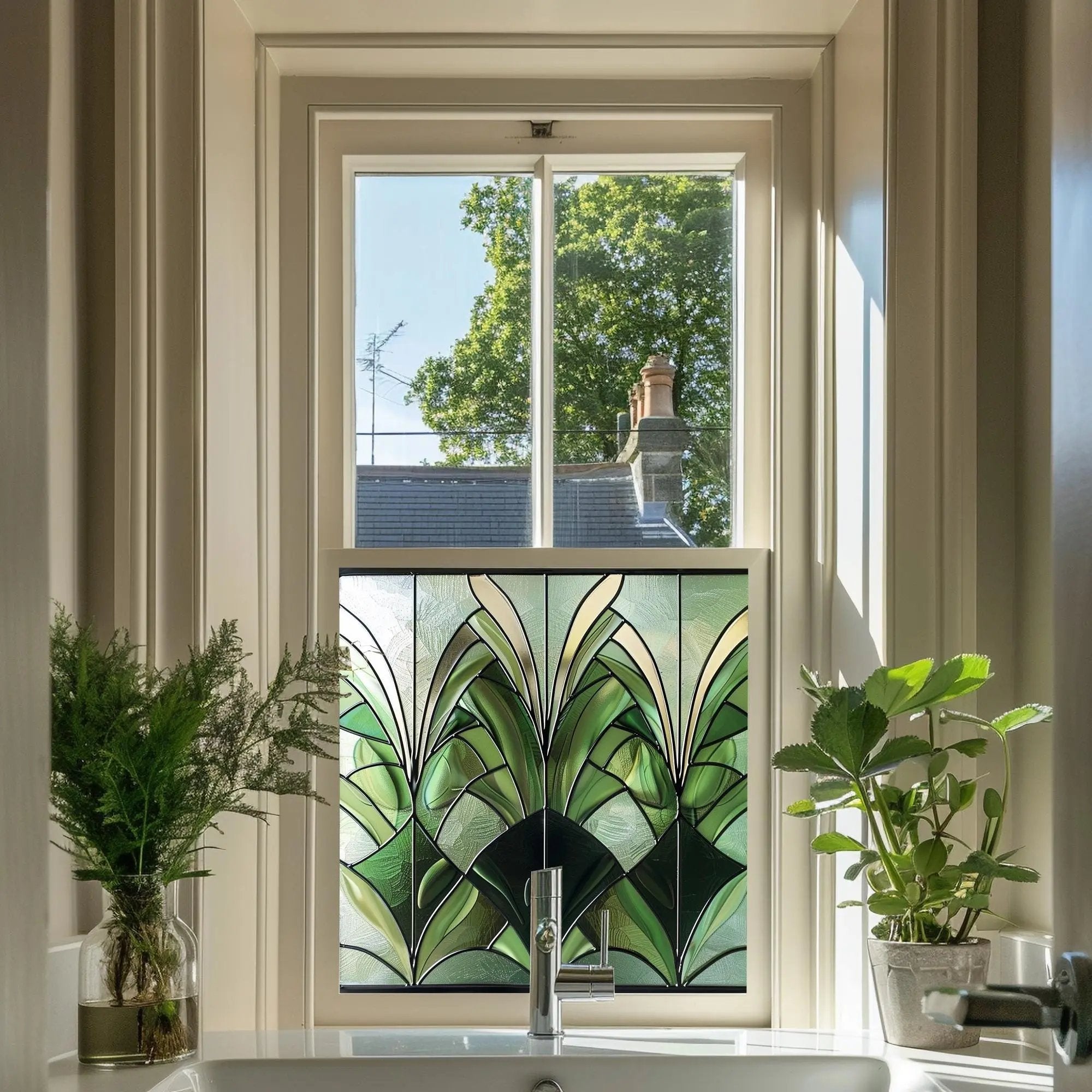 Arsita Stained Glass Privacy Window Film Creative Windows