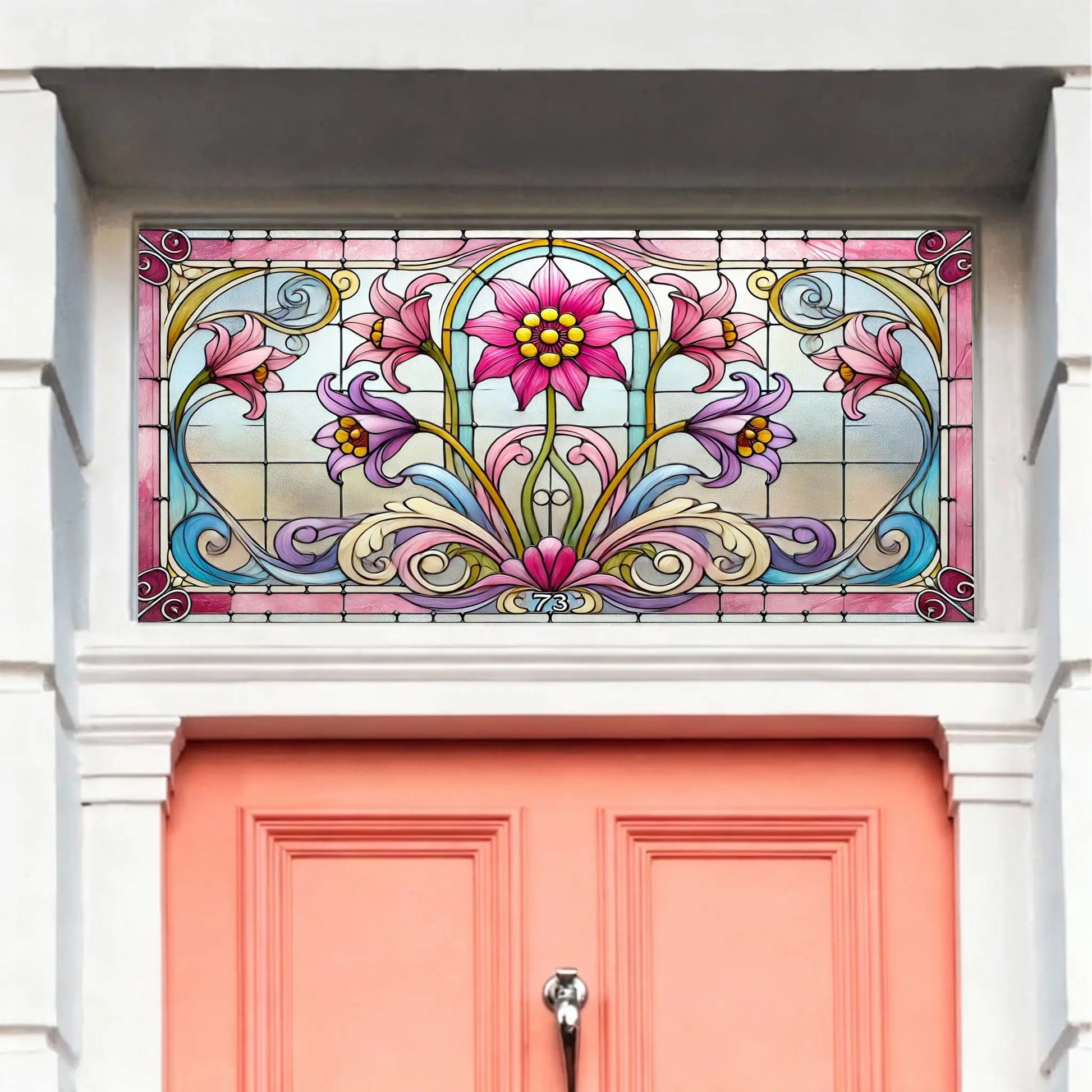 Curti Stained Glass Effect Transom Window Film Creative Windows