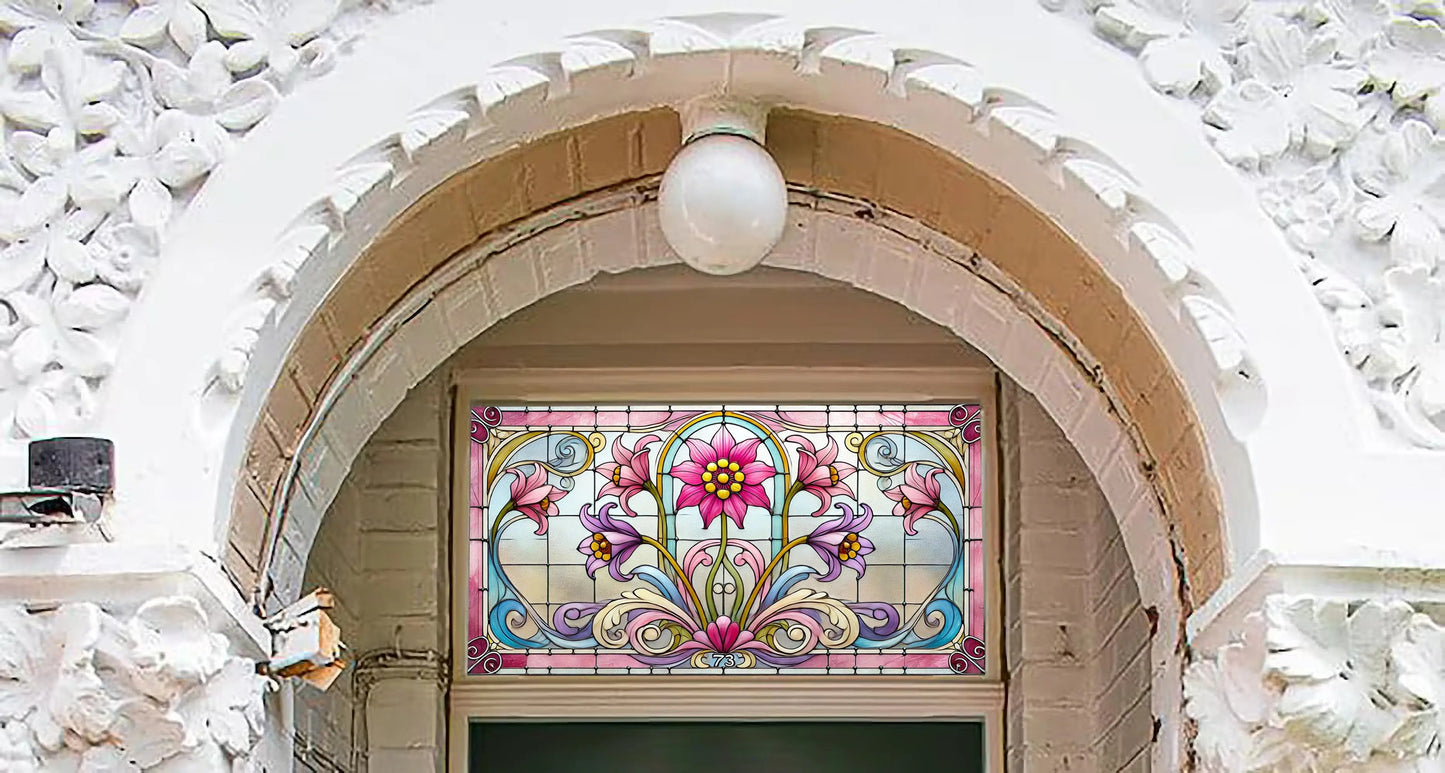 Curti Stained Glass Effect Transom Window Film Creative Windows