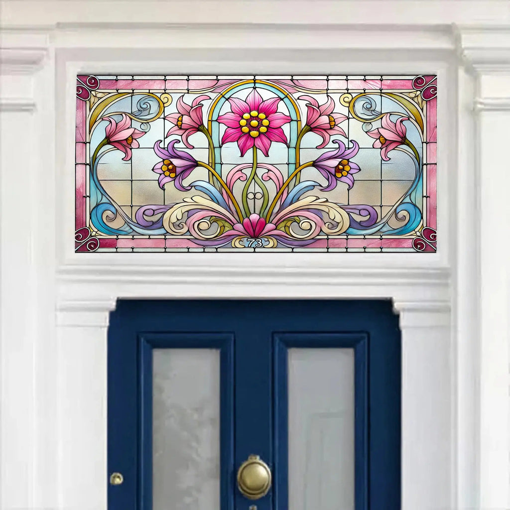 Curti Stained Glass Effect Transom Window Film Creative Windows