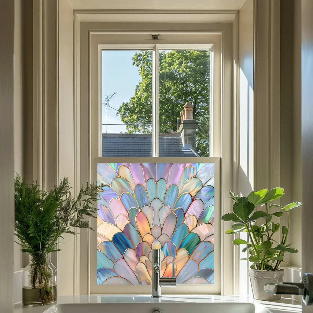 Turri Art Deco Stained Glass Privacy Window Film Creative Windows