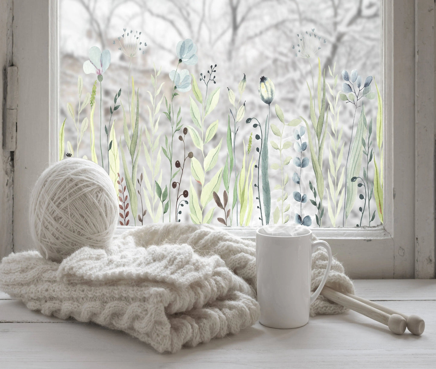 Venosa Floral Window Film Border Creative Windows