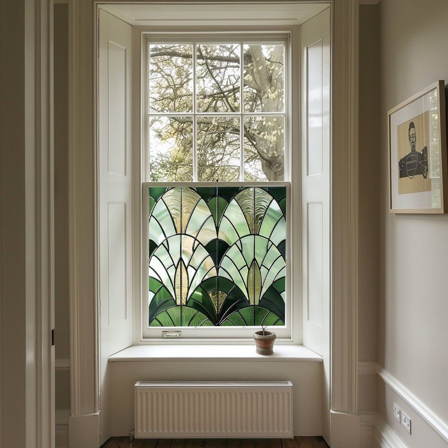 Art Deco Window Film, Privacy Window Film, Window Film, Decorative Window Film, Patterned Window Film, Coloured Window Film, Stained Glass Creative Windows