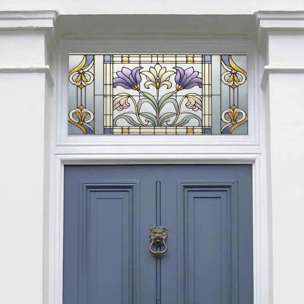 Curtarolo Art Nouveau Stained Glass Transom Film Creative Windows