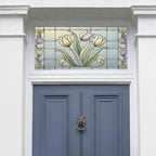 Cursi Floral Stained Glass Transom Window Film Creative Windows