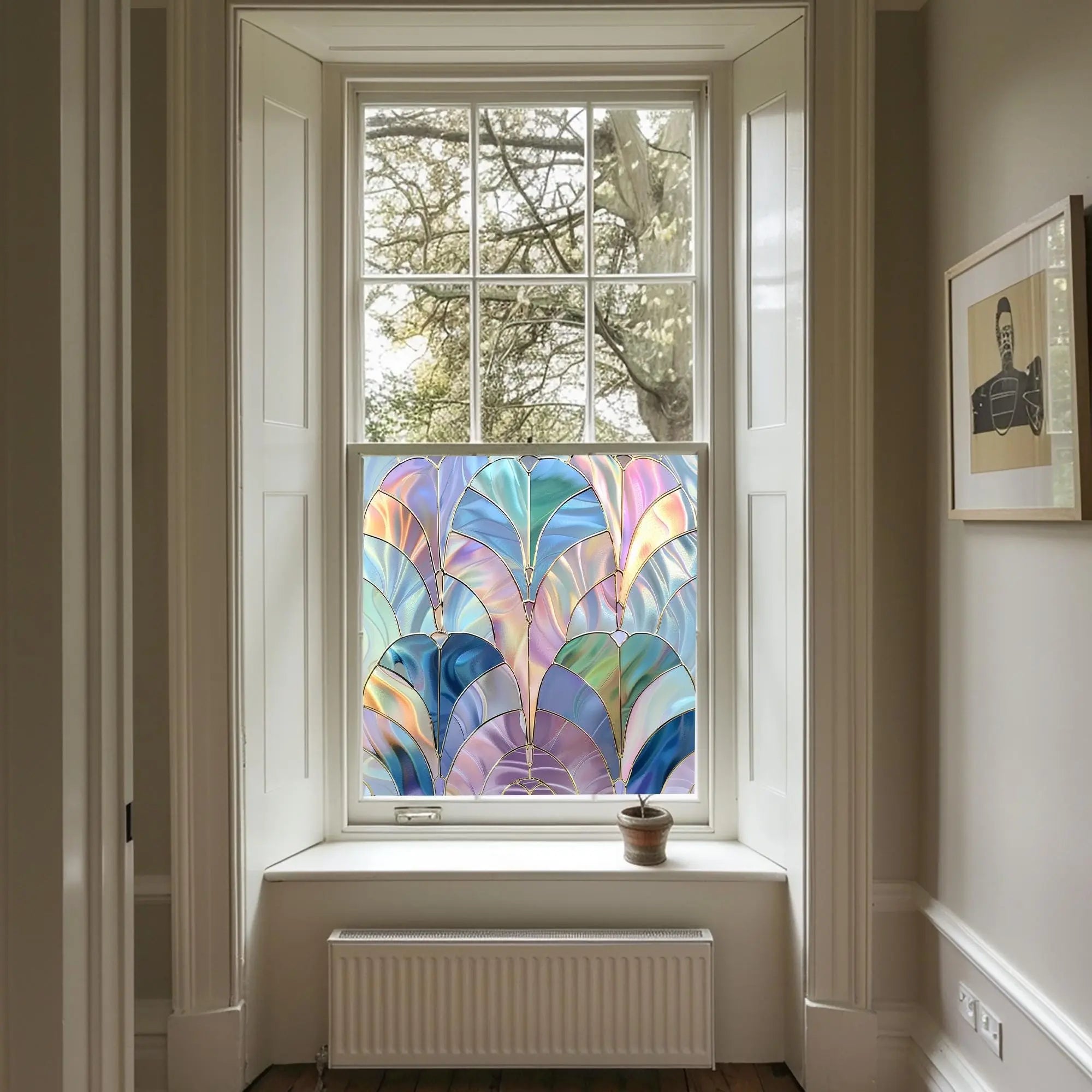 Travesio Privacy Stained Glass Window Film Creative Windows