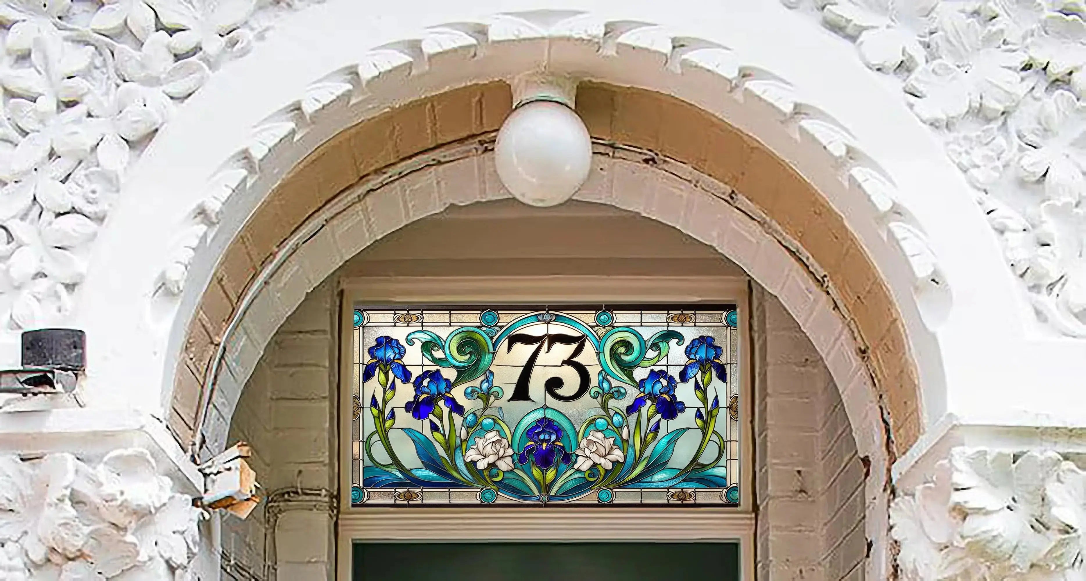 Curno Classic Art Nouveau Transom Window Film Creative Windows