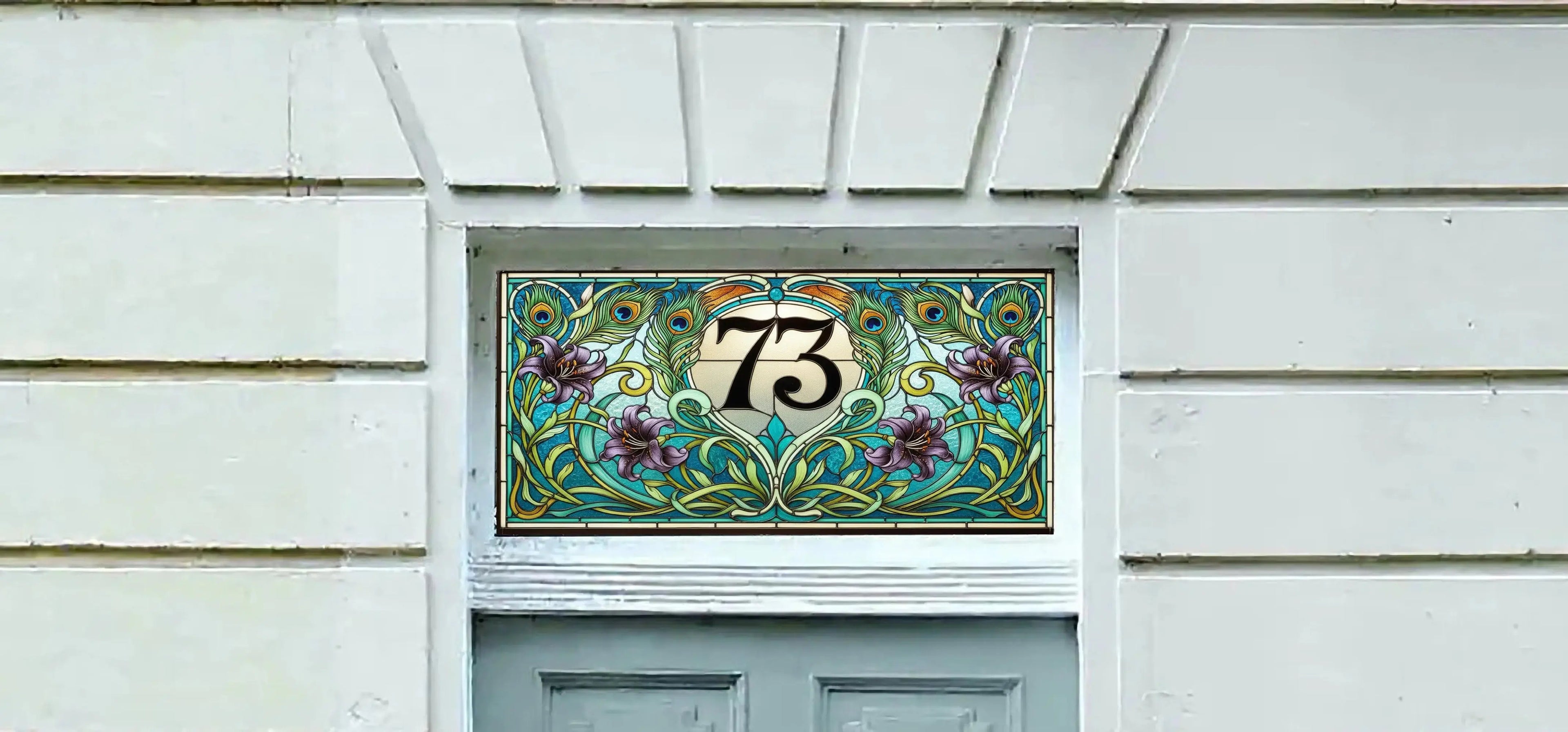 Curino Victorian Style Floral Transom Window Film Creative Windows