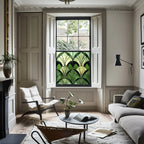 Seriate Green Stained Glass Window Film Creative Windows