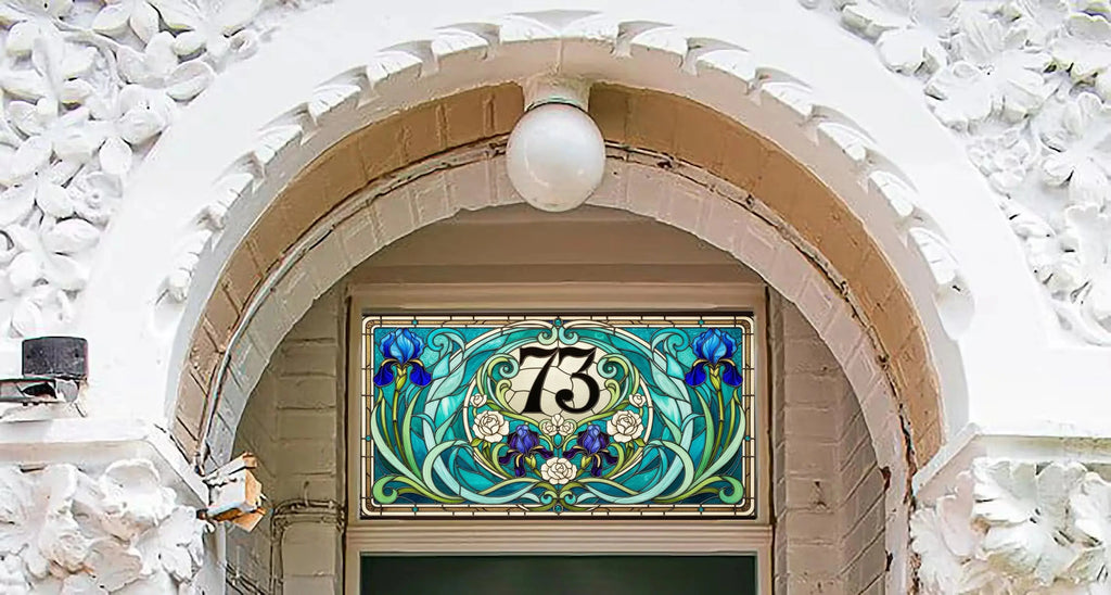 Curcuris Stained Glass Effect Transom Window Film Creative Windows