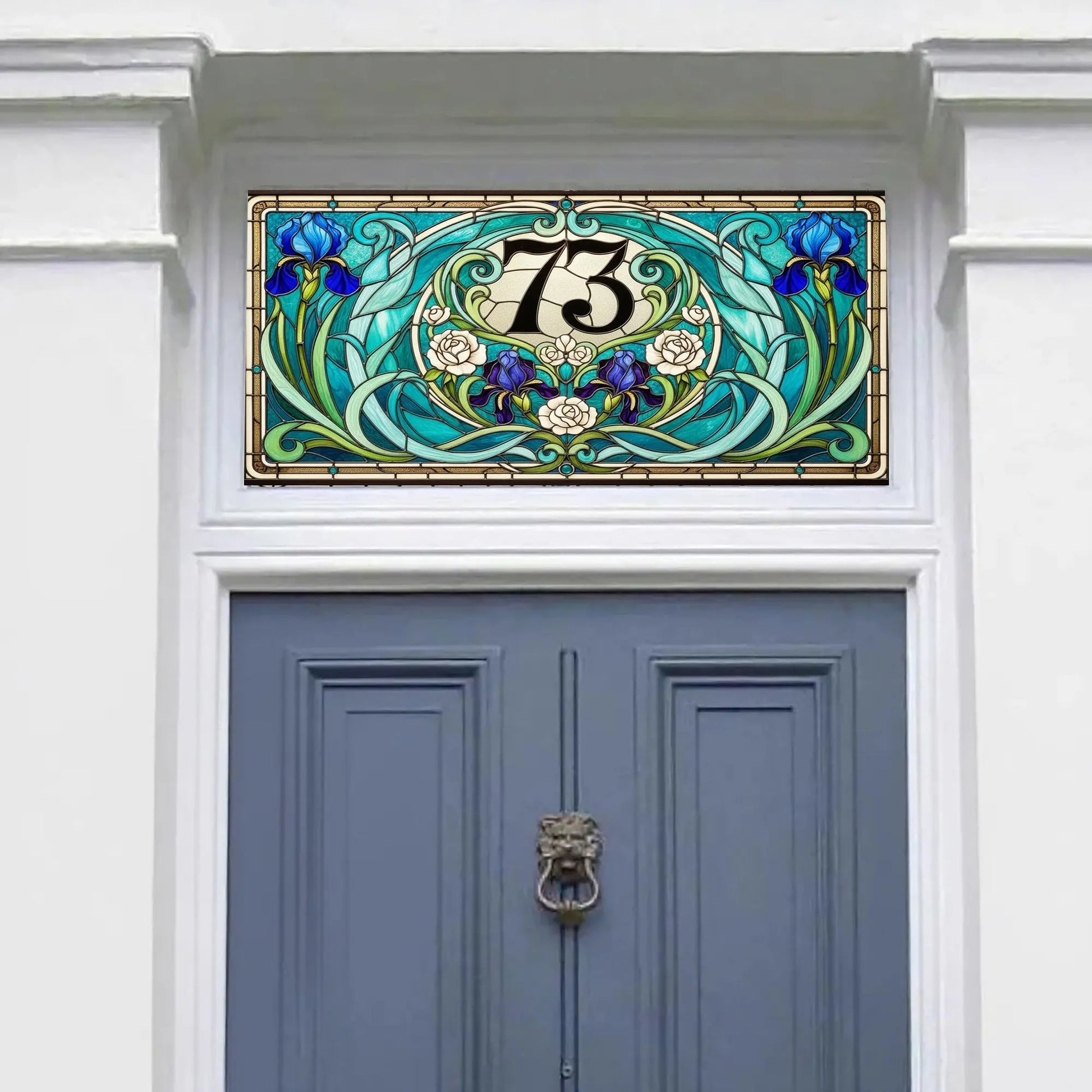 Curcuris Stained Glass Effect Transom Window Film Creative Windows