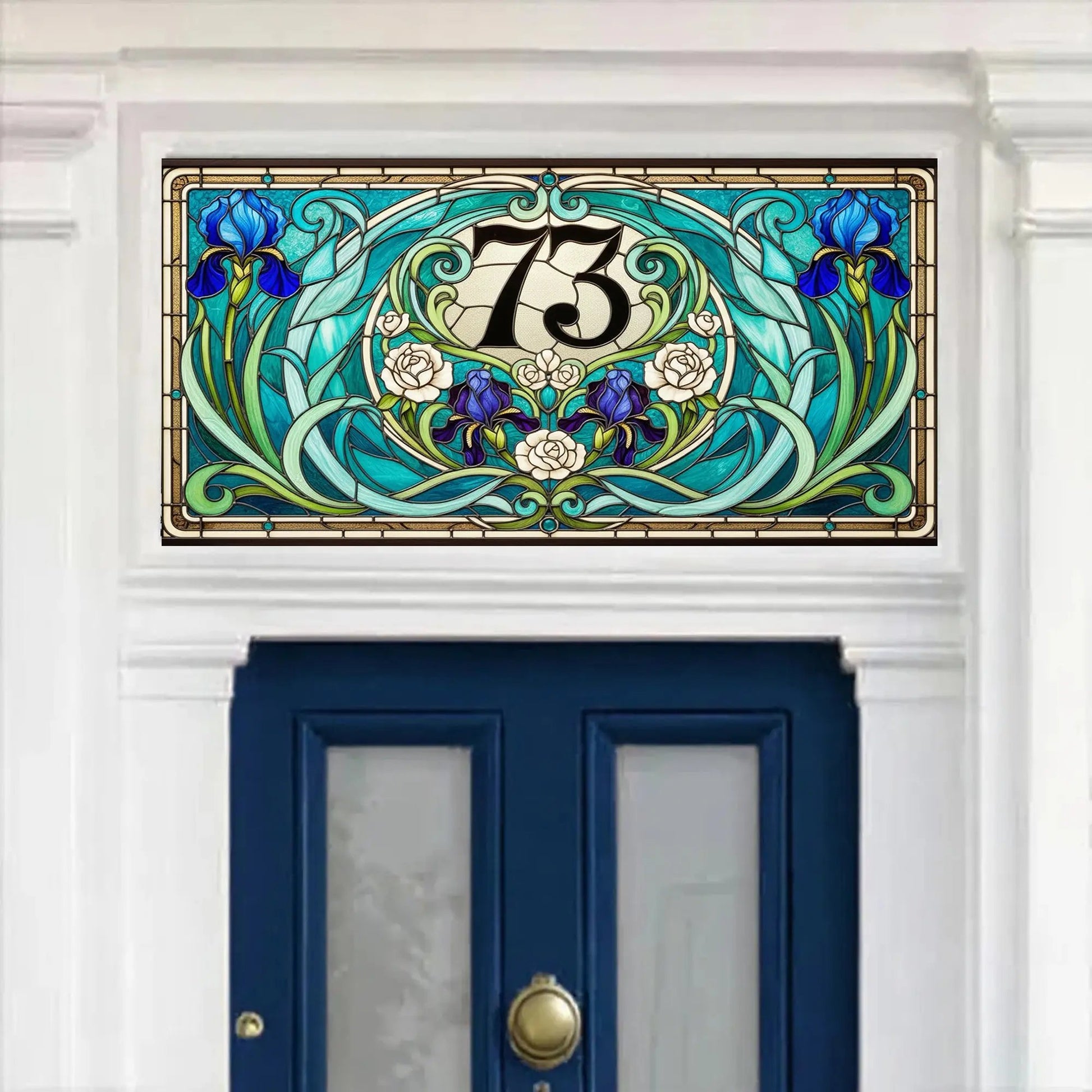 Curcuris Stained Glass Effect Transom Window Film Creative Windows