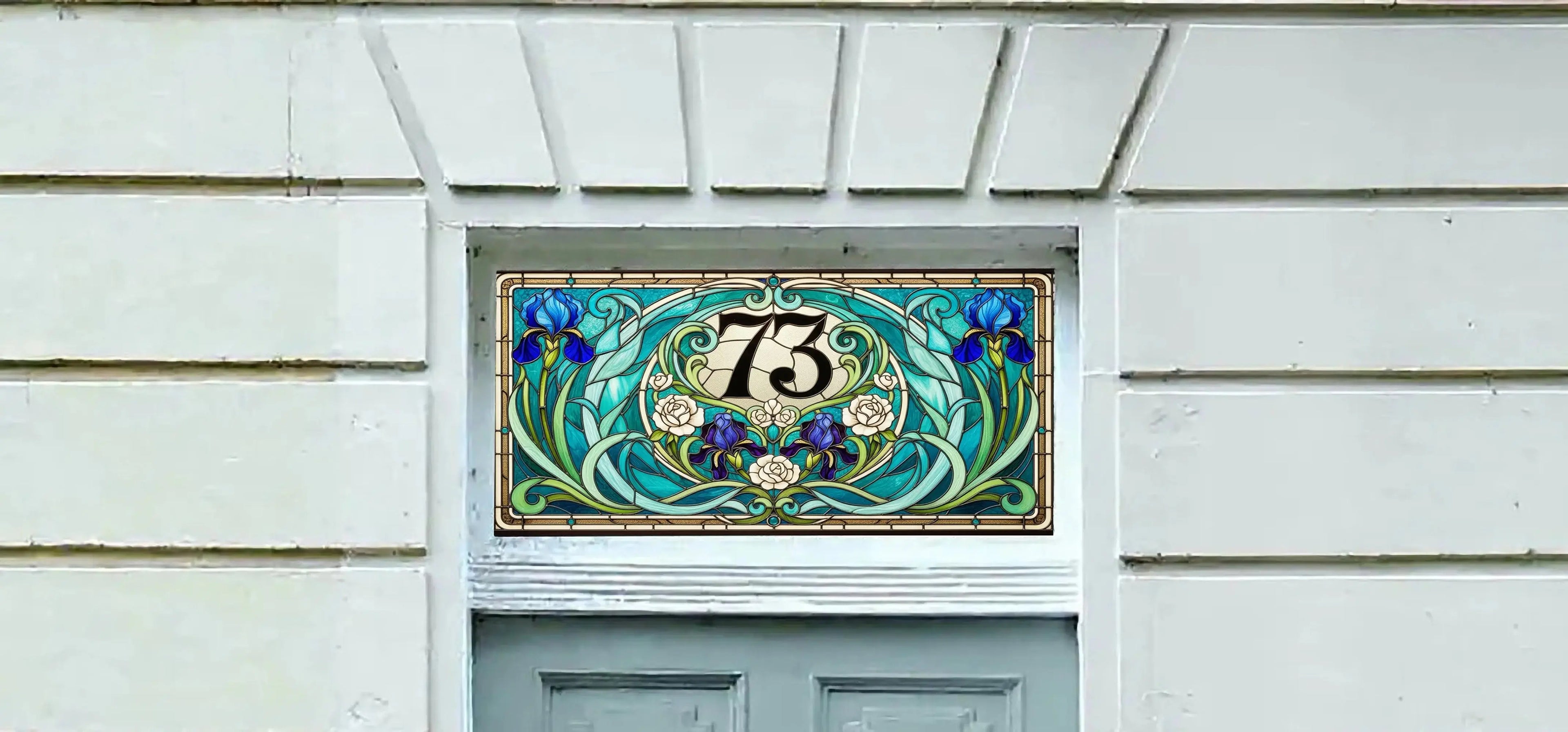 Curcuris Stained Glass Effect Transom Window Film Creative Windows