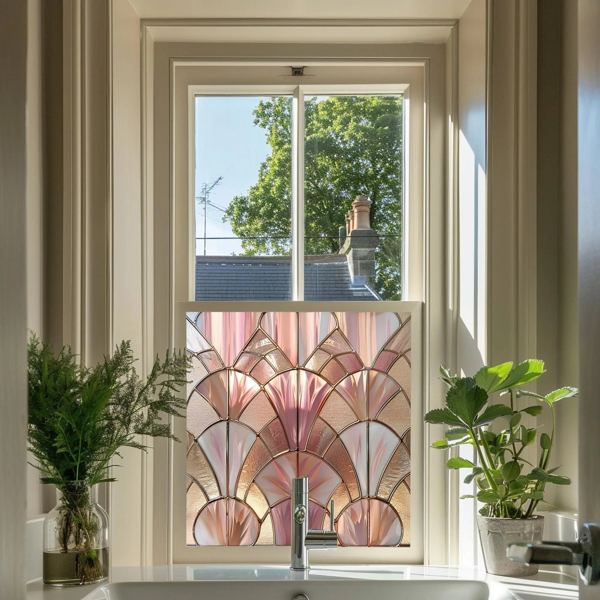 Onifai Stained Glass Privacy Window Film Creative Windows