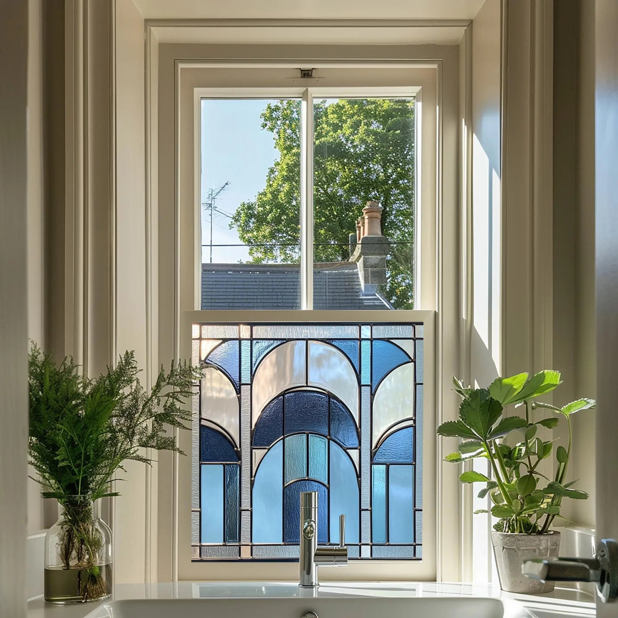 Rittana Stained Glass Privacy Window Film Creative Windows