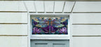 Cunico Dragonfly and Lotus Transom Window Film Creative Windows