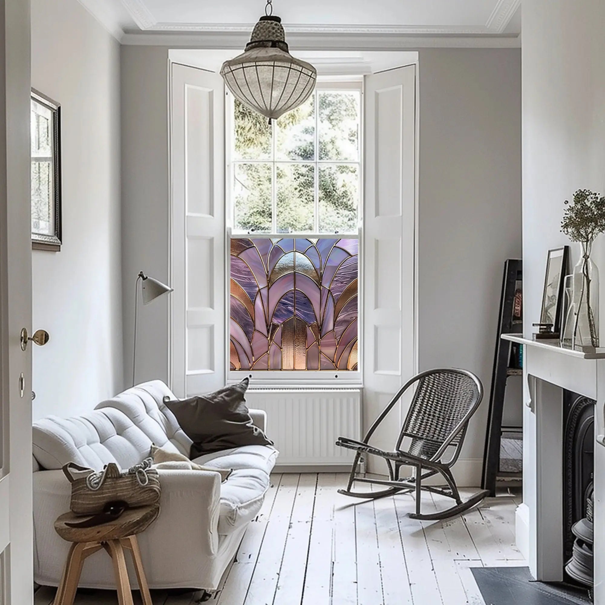 Vejano Stained Glass Privacy Window Film Creative Windows